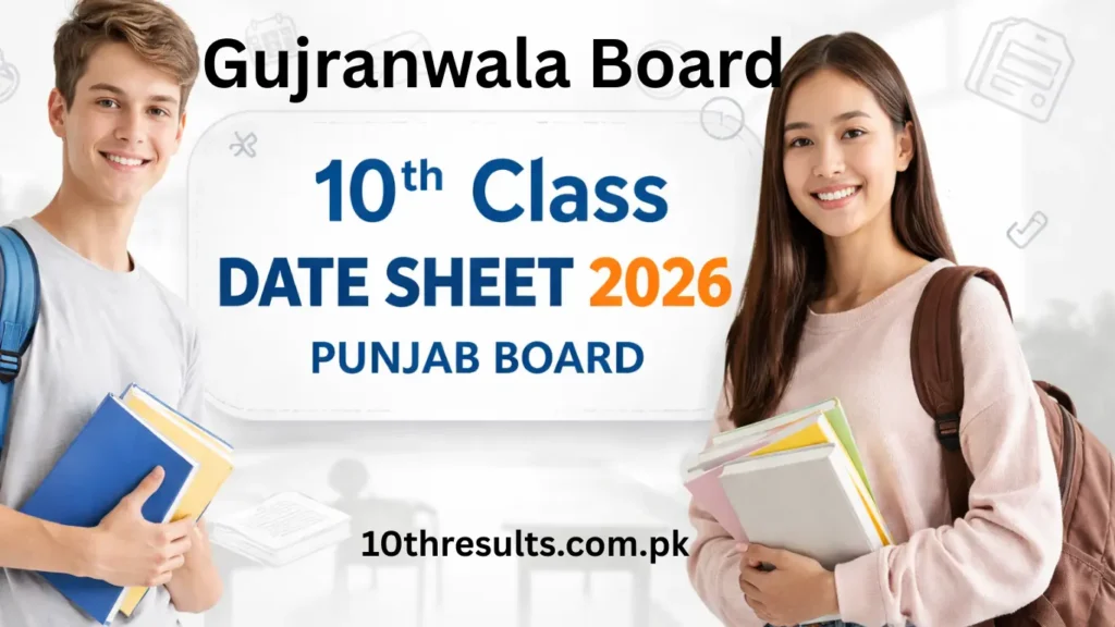 10th Class Date Sheet 2026 Gujranwala Board