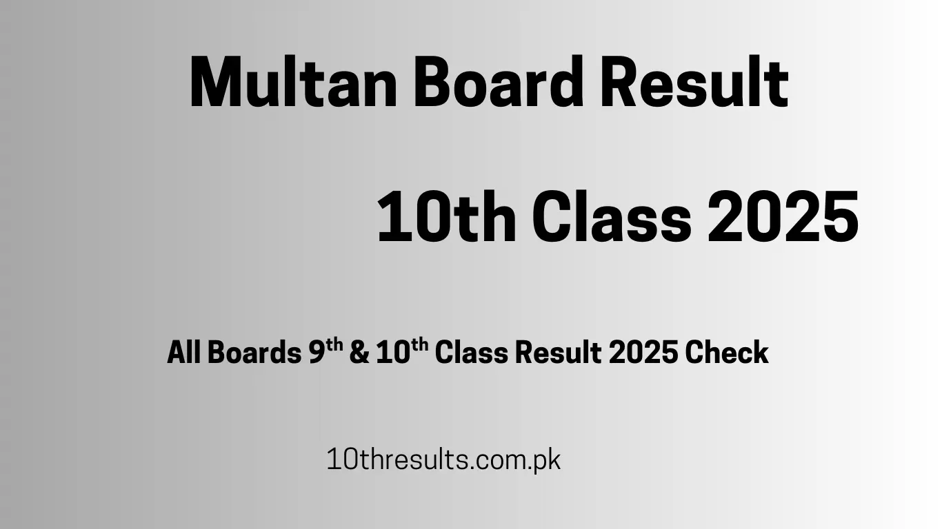 10th Class Result 2025 Multan Board