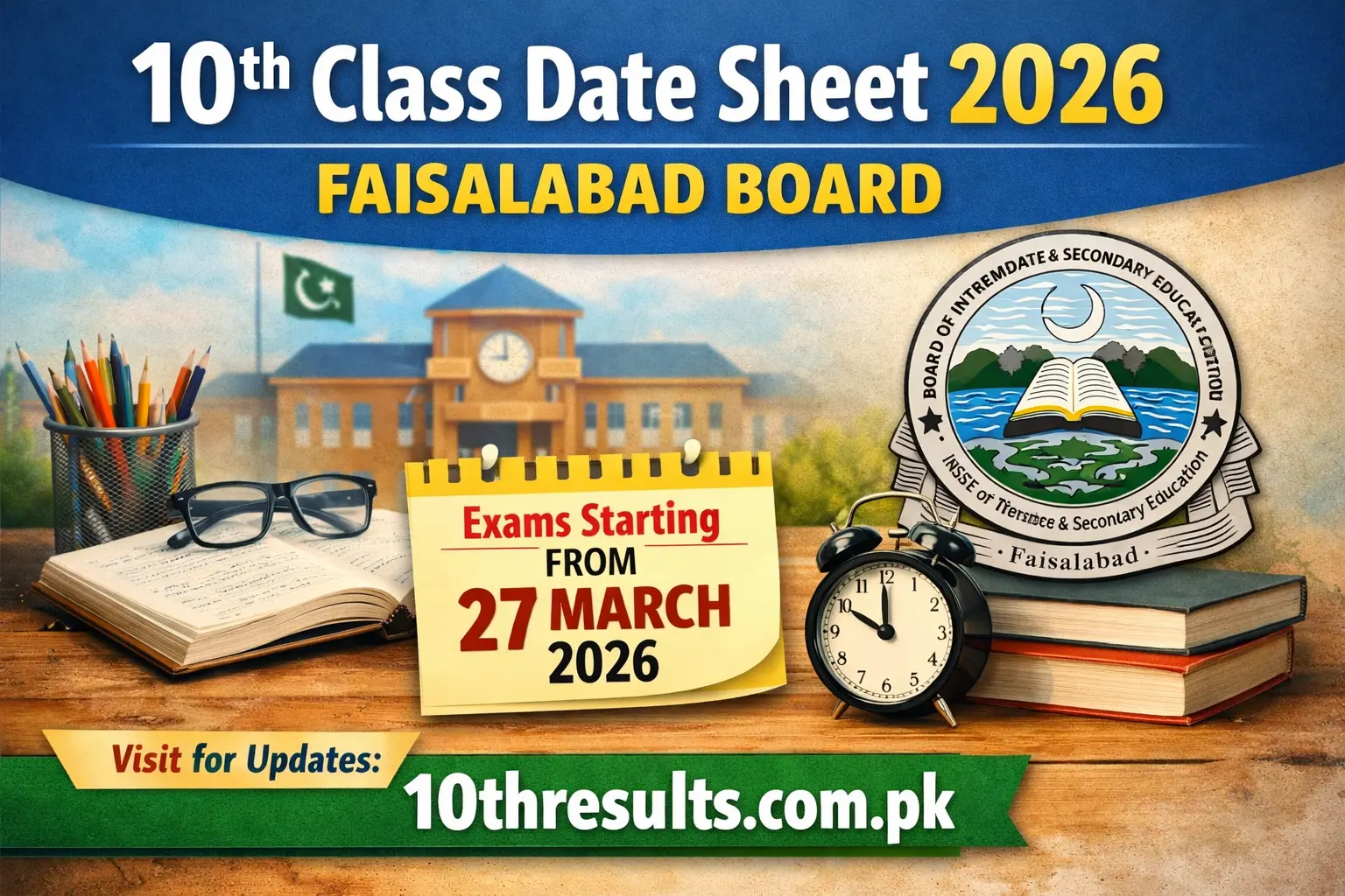 10th Class Date Sheet 2026 Faisalabad Board