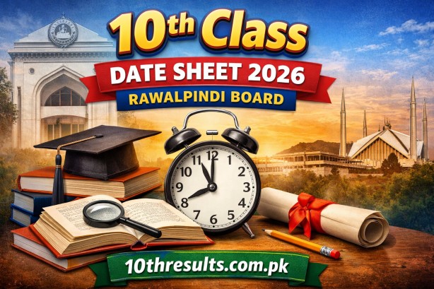 10th Class Date Sheet 2026 Rawalpindi Board