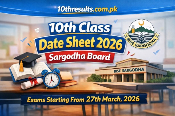 10th Class Date Sheet 2026 Sargodha Board