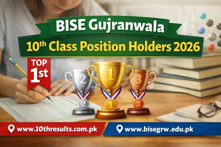 Gujranwala Board 10th Class Position Holders 2026