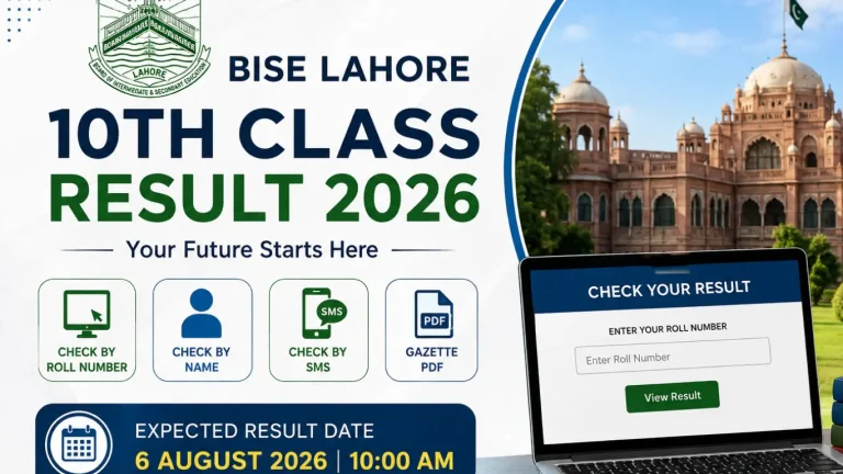 Matric 10th Class Result 2026 BISE Lahore
