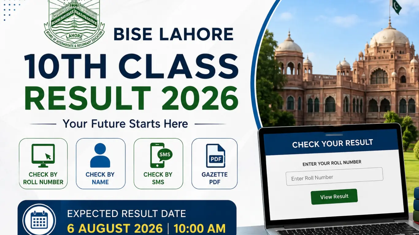 Matric 10th Class Result 2026 BISE Lahore