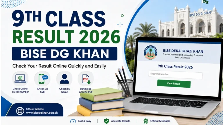 9th Class Result 2026 BISE DG Khan