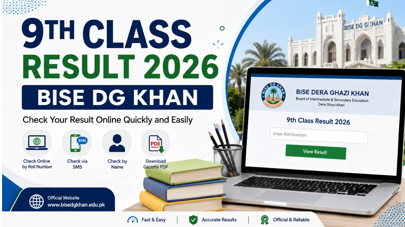 9th Class Result 2026 BISE DG Khan