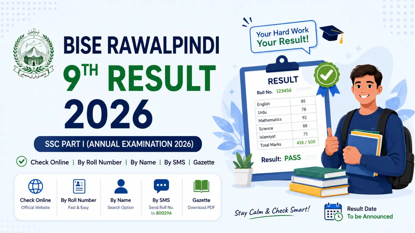 BISE Rawalpindi 9th Result 2026